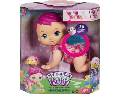 Mattel My Garden Baby™ lezúci motýlik so zvukmi ružový 30 cm