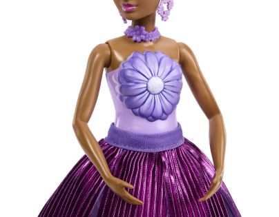 Mattel Panenka Barbie Petal Pop Květinové překvapení - fialová kopretina