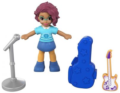 Mattel Polly Pocket panenka do kapsy oranžová hvězda FRY32