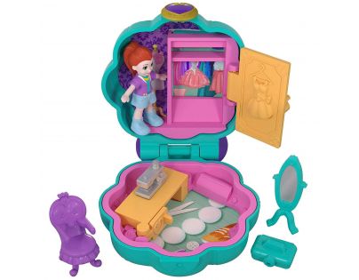 Mattel Polly Pocket panenka do kapsy zelená kytička FRY31
