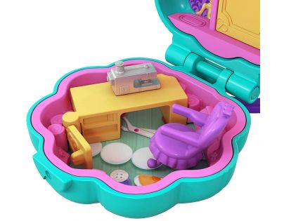 Mattel Polly Pocket panenka do kapsy zelená kytička FRY31