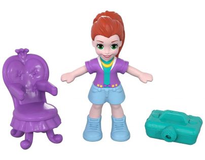 Mattel Polly Pocket panenka do kapsy zelená kytička FRY31