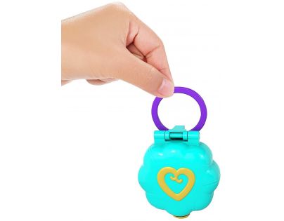 Mattel Polly Pocket panenka do kapsy zelená kytička FRY31
