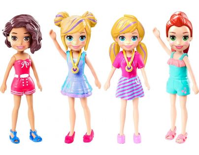 Mattel Polly Pocket štýlová bábika zelené šaty 00