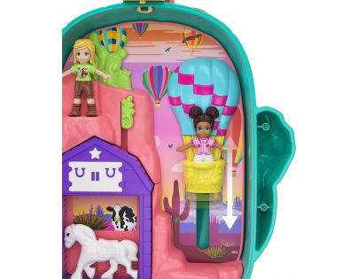 Mattel Polly Pocket svet do vrecka Cactus Cowgirl Ranch 46