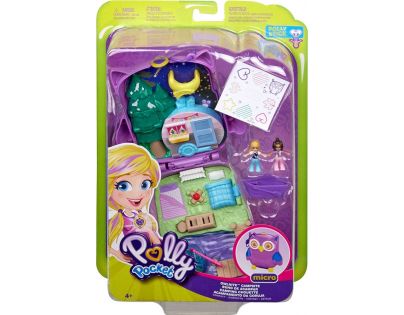 Mattel Polly Pocket svet do vrecka Owlnite Campsite 47