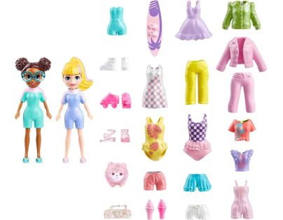 Mattel Polly Pocket veľká sada oblečkov a doplnkov 1 - Poškodený obal