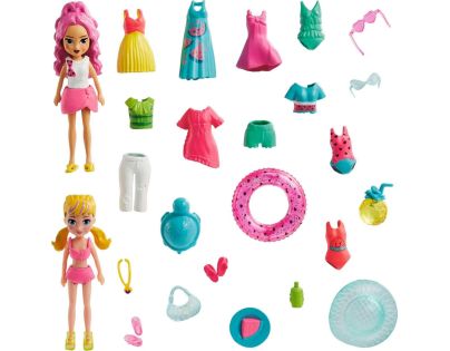 Mattel Polly Pocket veľká sada oblečkov a doplnkov bazén