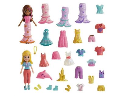 Mattel Polly Pocket veľká sada oblečkov a doplnkov morská panna