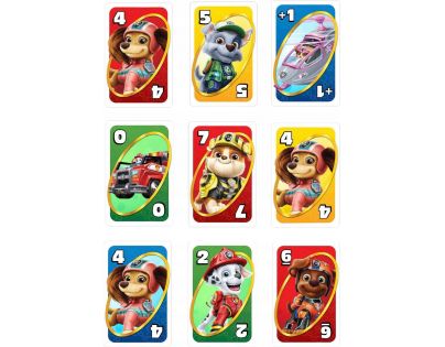 Mattel Uno junior Labková patrola