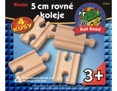 Maxim Koľajnice rovné 5 cm 4 ks