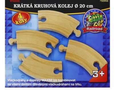 Maxim Krátka kruhová koľaj 20 cm 4 ks