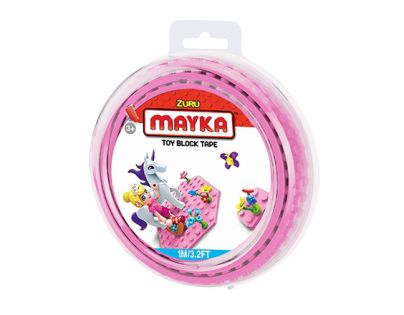 Mayka stavebnicová páska 1 m růžová
