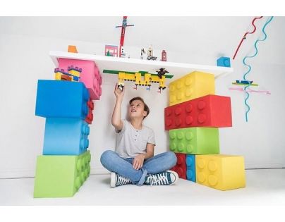 Mayka stavebnicová páska 1m tmavo modrá