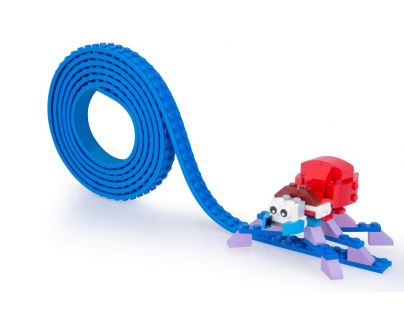 Mayka stavebnicová páska strednej 2 m tmavo modrá