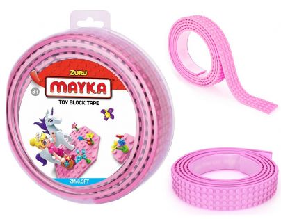 Mayka stavebnicová páska veľká 2 m ružová