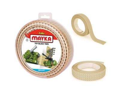 Mayka stavebnicová páska veľká 2 m svetlo hnedá