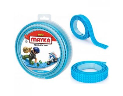 Mayka stavebnicová páska veľká 2 m svetlo modrá