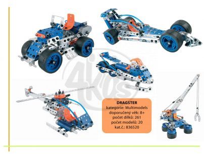 MECCANO Multi Models 6520 - Dragster (motor 3 V)