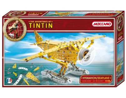 Meccano stavebnice Tintin hydroplán 320 dílků
