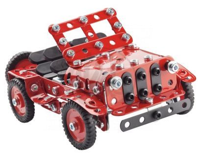 Meccano stavebnice Tintin Jeep 4X4 270 dílků