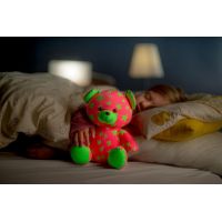 Medvídek svítící ve tmě růžovo - zelený 3