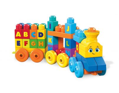 Mega Bloks hudební vláček s písmenky - Poškozený obal