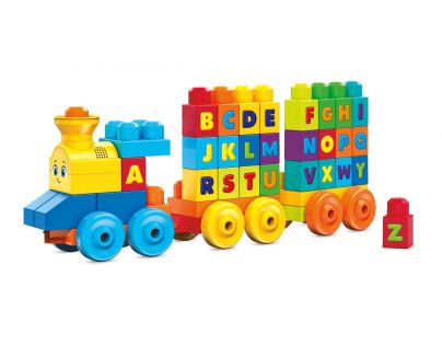 Mega Bloks hudební vláček s písmenky - Poškozený obal