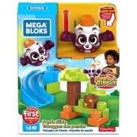 Mega Bloks Peek a Blocks veľká šmykľavka - lesné panda 3