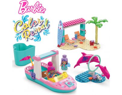 Mega Construx Barbie Color Reveal Výskum delfínov 121 dielikov