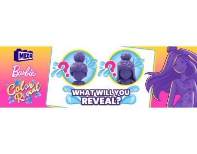 Mega Construx Barbie Color Reveal Výskum delfínov 121 dielikov