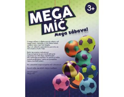 Mega loptu textilné modrý