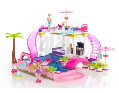 MEGABLOKS Micro 80228U - Barbie na party u bazénu
