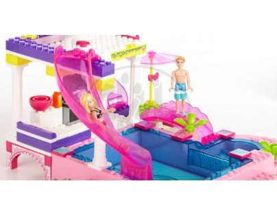 MEGABLOKS Micro 80228U - Barbie na party u bazénu
