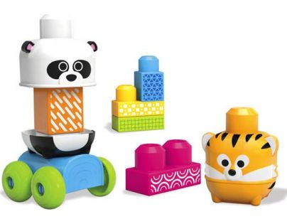 Megabloks First Builders jezdící zvířátka - Panda a Tygr