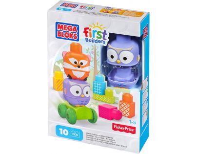 Megabloks First Builders jezdící zvířátka - Sova a Liška