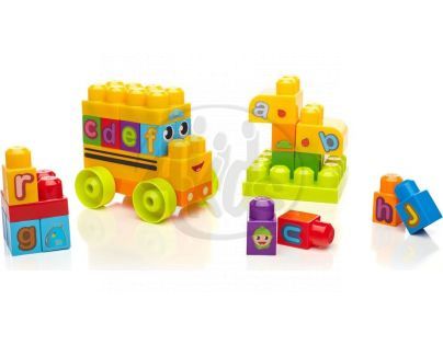 Megabloks First Builders školní ABC 44 dílků