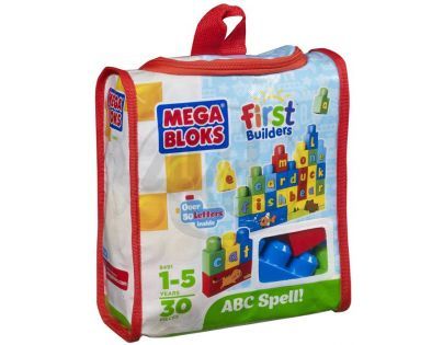 MEGABLOKS 08491 - Mega - Stavebnice kostky s písmeny "A-B-C"