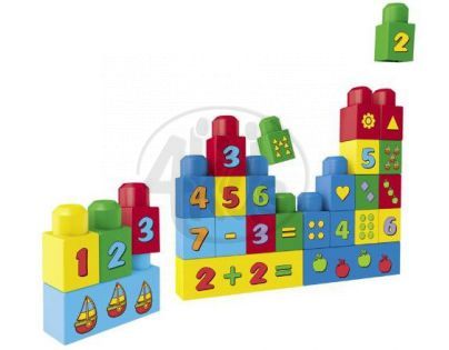 MEGABLOKS 08491 - Mega - Stavebnice kostky s písmeny "A-B-C"
