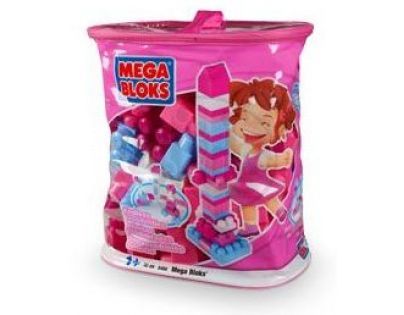 MEGABLOKS 8466 - 80 Mega Bloks kostek v plastovém pytli