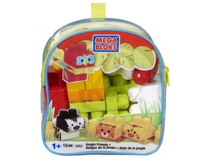 Megabloks kostky v pytli 18 dílků - zvířátka