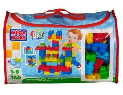 MEGABLOKS 8001 - Mega - Stavebnice v plastové tašce, 160dílů