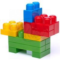 MEGABLOKS 8001 - Mega - Stavebnice v plastové tašce, 160dílů 4