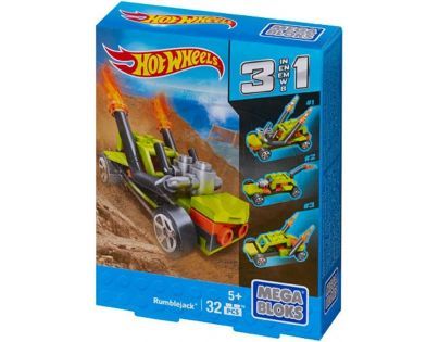 Megabloks Micro Hot Wheels 3v1 angličák - Rumblejack - Poškozený obal