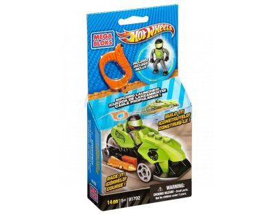 Megabloks Micro Hot Wheels Závodní auto s natahovacím lankem - 91702