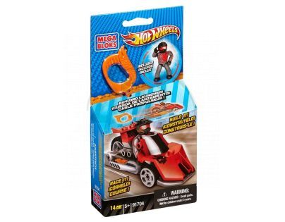Megabloks Micro Hot Wheels Závodní auto s natahovacím lankem - 91704