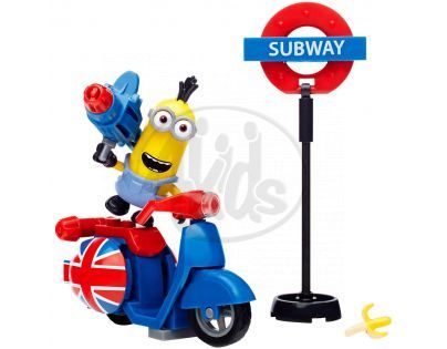 Megabloks Mimoni Základní set - Útěk na skútru