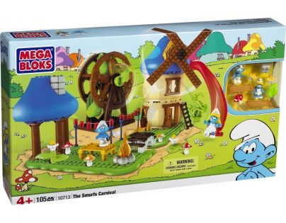 MEGABLOKS 10713 - Šmoulové - Stavebnice "Na oslavě"