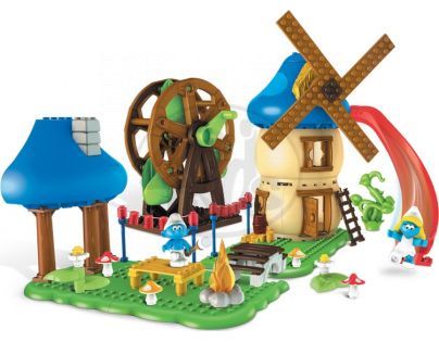 MEGABLOKS 10713 - Šmoulové - Stavebnice "Na oslavě"