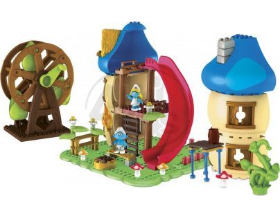 MEGABLOKS 10713 - Šmoulové - Stavebnice "Na oslavě"